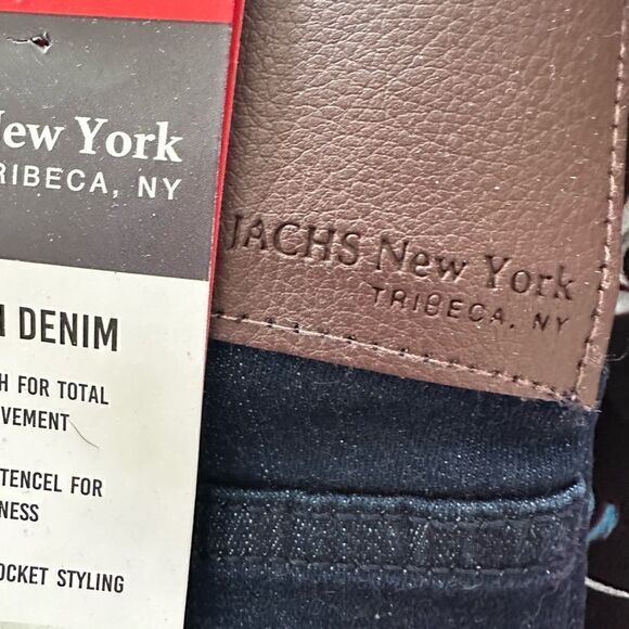 NWTs Jachs New York Stretch Denim Jeans in Deep Rinse 34x32 - Picture 2 of 3